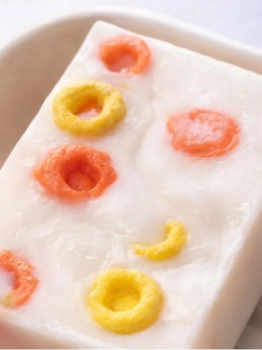 Handmade creamy white